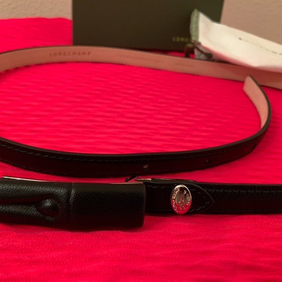 NWT Womens Longchamp Roseau Leather Belt Size: 40 (large) main image 10